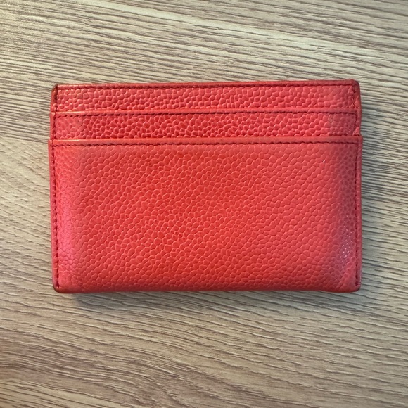 Authentic Orange caviar Chanel card Wallet. Bought at Neiman Marcus. - Picture 3 of 8